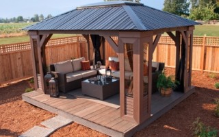 Calais Pools and Spas is an official Visscher Gazebo Dealer. We offer open air, semi and fully enclosed gazebos, and pergolas for Langley, Surrey and Maple Ridge