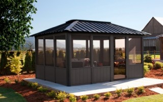 Calais Pools and Spas is an official Visscher Gazebo Dealer. We offer open air, semi and fully enclosed gazebos, and pergolas for Langley, Surrey and Maple Ridge