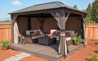 Calais Pools and Spas is an official Visscher Gazebo Dealer. We offer open air, semi and fully enclosed gazebos, and pergolas for Langley, Surrey and Maple Ridge